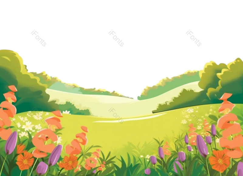 天空图片,户外元素,树木PNG,春游免抠素材